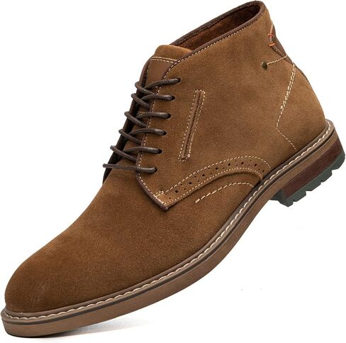 Arkbird Mens Chukka Boots Suede Leather Classic Fashion Casual Ankle Lace-up Dress Boots for Men in Saudi Arabia