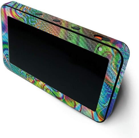 MightySkins Carbon Fiber Skin for Amazon Echo Show 5 (Gen 1 & Gen 2) - Acid | Durable Textured Carbon Fiber Finish | Easy to Apply and Change Style | Made in The USA in Saudi Arabia
