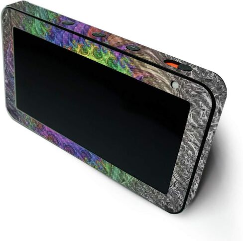 MightySkins Carbon Fiber Skin for Amazon Echo Show 5 (Gen 1 & Gen 2) - Acid | Durable Textured Carbon Fiber Finish | Easy to Apply and Change Style | Made in The USA in Saudi Arabia