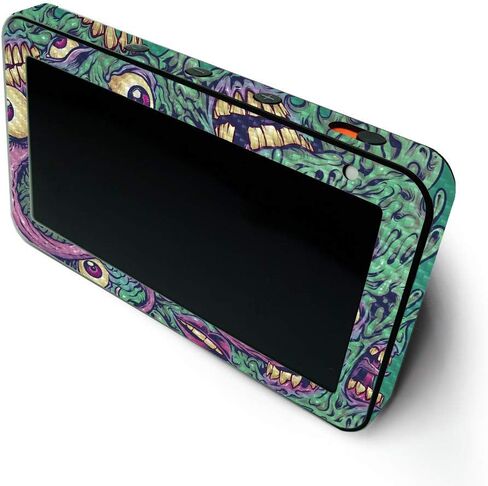 MightySkins Carbon Fiber Skin for Amazon Echo Show 5 (Gen 1 & Gen 2) - Eyes and Teeth | Durable Textured Carbon Fiber Finish | Easy to Apply and Change Style | Made in The USA in Saudi Arabia