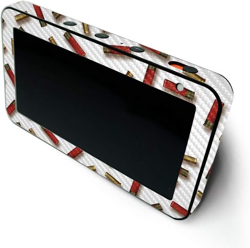 MightySkins Carbon Fiber Skin for Amazon Echo Show 5 (Gen 1 & Gen 2) - Fun Guns | Durable Textured Carbon Fiber Finish | Easy to Apply and Change Style | Made in The USA in Saudi Arabia