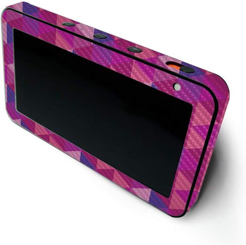 MightySkins Carbon Fiber Skin for Amazon Echo Show 5 (Gen 1 & Gen 2) - Eyes and Teeth | Durable Textured Carbon Fiber Finish | Easy to Apply and Change Style | Made in The USA in Saudi Arabia