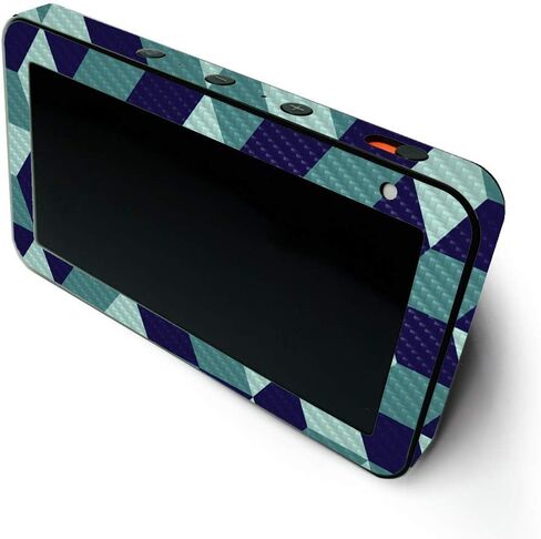 MightySkins Carbon Fiber Skin for Amazon Echo Show 5 (Gen 1 & Gen 2) - Eyes and Teeth | Durable Textured Carbon Fiber Finish | Easy to Apply and Change Style | Made in The USA in Saudi Arabia