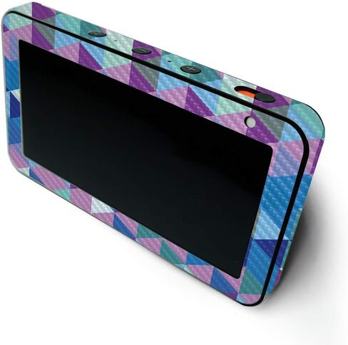 MightySkins Carbon Fiber Skin for Amazon Echo Show 5 (Gen 1 & Gen 2) - Eyes and Teeth | Durable Textured Carbon Fiber Finish | Easy to Apply and Change Style | Made in The USA in Saudi Arabia