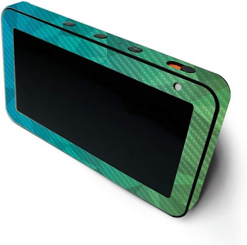 MightySkins Carbon Fiber Skin for Amazon Echo Show 5 (Gen 1 & Gen 2) - Eyes and Teeth | Durable Textured Carbon Fiber Finish | Easy to Apply and Change Style | Made in The USA in Saudi Arabia