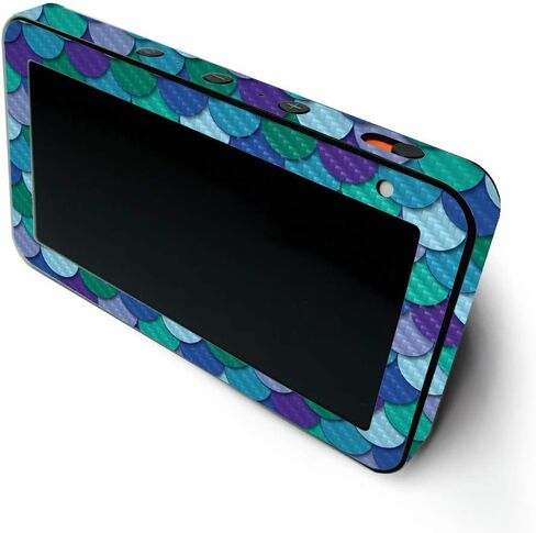 MightySkins Carbon Fiber Skin for Amazon Echo Show 5 (Gen 1 & Gen 2) - Eyes and Teeth | Durable Textured Carbon Fiber Finish | Easy to Apply and Change Style | Made in The USA in Saudi Arabia
