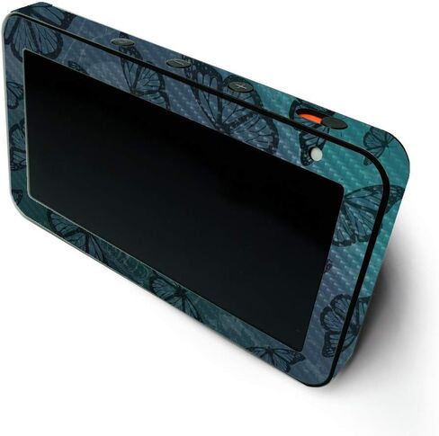 MightySkins Carbon Fiber Skin for Amazon Echo Show 5 (Gen 1 & Gen 2) - Eyes and Teeth | Durable Textured Carbon Fiber Finish | Easy to Apply and Change Style | Made in The USA in Saudi Arabia