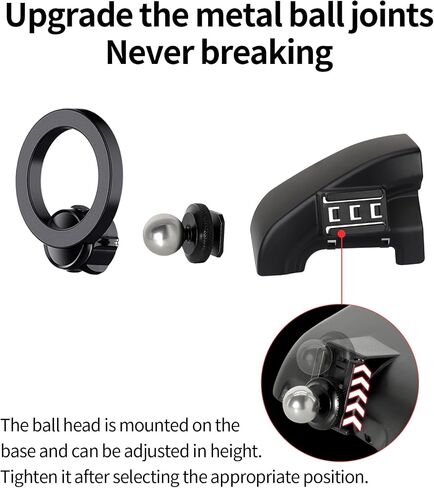 Car Phone Holder for 2021 2022 2023 2024 Ford F-150 Accessories, 360° Rotation Phone Mount Compatible with MagSafe, Cell Phone Holder Does Not Affect Air Vent in Saudi Arabia