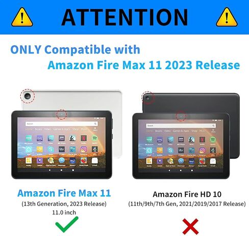 for All-New Fire Max 11 Case 13th Generation 2023 Release 11 inch with Adjustable Stand & Auto Wake/Sleep Feature Smart Protect Cover Tablet Case - Purple Rose and Blue Butterfly in Saudi Arabia