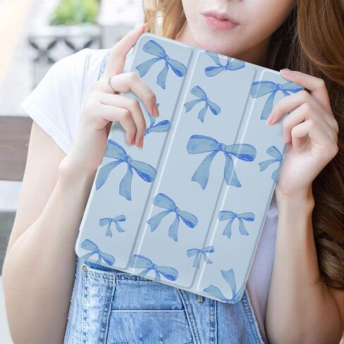 Case Bow Bow Pad Dark Blue Case لـ IPAD 10th Generation Case 10.9 بوصة-2022 ، مع قلم القلم الرصاص-Auuto Wake/Sleep ، واجهات الصدمات المقاومة للصدمات. in Kuwait