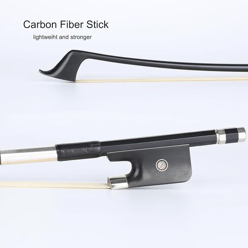 LIEKE Brazilwood Upright Bass Bow 4/4 Size French Model Double Bass Bow in Saudi Arabia