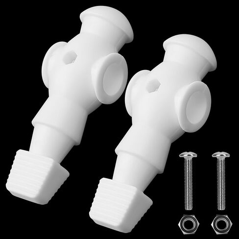 2PCS Foosball Replacement Players Set, Foosball Men, Plastic Soccer Player Set Replacement Parts for Football Table (Red, 2 Hexagon Nuts Included) in Kuwait