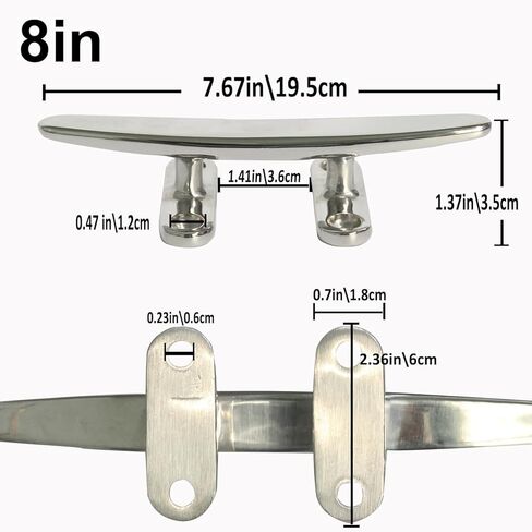 مربط القارب بقاعدة مفتوحة، مربط الرصيف جميع ملحقات رباط القوارب المصنوعة من الفولاذ المقاوم للصدأ 316، براغي ملحقات التثبيت المجانية (4/5 /6/8 بوصة) in Kuwait