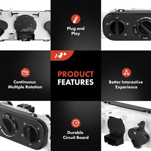 A-Premium A/C Heater Air Conditioning Switch Control Module Compatible with Jeep JL Series Wrangler 2007 2008 2009 2010 in Saudi Arabia