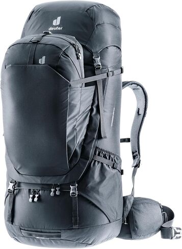 Deuter Voyager 65+10 حقيبة تحمل على الظهر ، الأسود in Saudi Arabia