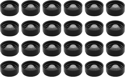 24PCS 28 Tooth Black Boston Bottle Cap Phenolic Bakelite Lid Polycone Caps in Saudi Arabia
