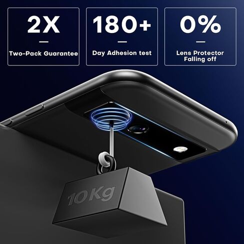 TAURI 2 Pack Screen Protector for Google Pixel 8a + 2 Pack Camera Lens Protector, 9H Hardness Tempered Glass with Installation Frame [Anti Scratch] HD Clear Film for Pixel 8A in Saudi Arabia