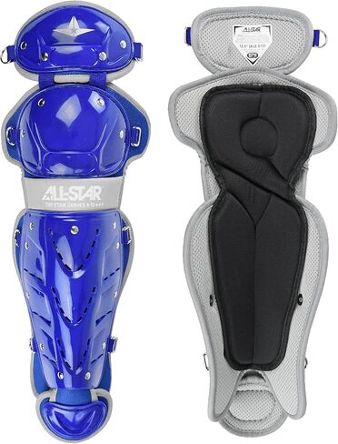 All-Star Top Star Series Leg Guards - Scarlet Red, 13.5", Ages 9-12 - Baseball Accessories, Baseball Equipment Kit in Kuwait