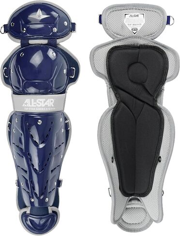 All-Star Top Star Series Leg Guards - Scarlet Red, 13.5", Ages 9-12 - Baseball Accessories, Baseball Equipment Kit in Kuwait