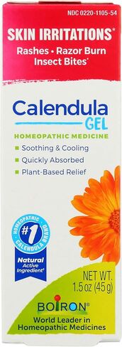 Boiron Calendula Gel Relief from Rashes, Skin Irritations, Razor Burn, Insect Bites, or Sunburns - Non-Greasy and Fragrance-Free - 2.6 oz in Kuwait