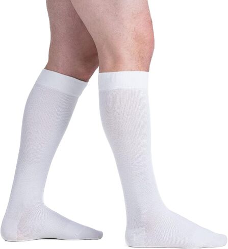 EvoNation Men & Women Knee High 15-20 mmHg Graduated Compression Cotton Socks – Moderate Pressure Compression Garment in Kuwait