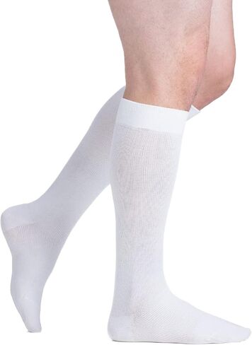 EvoNation Men & Women Knee High 15-20 mmHg Graduated Compression Cotton Socks – Moderate Pressure Compression Garment in Kuwait