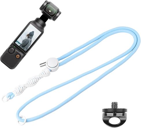 Shoulder Strap for DJI Osmo Pocket 3, Mobile 6 / SE/RS 3/3 PRO / 4 PRO/OM 5 Stabilizer with D-Ring Screw in Kuwait