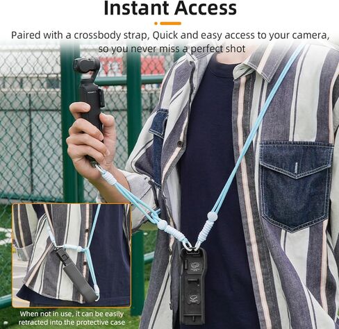 Shoulder Strap for DJI Osmo Pocket 3, Mobile 6 / SE/RS 3/3 PRO / 4 PRO/OM 5 Stabilizer with D-Ring Screw in Kuwait
