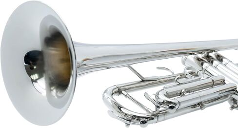 Gold Copper Trumpet with Phosphor Copper Leadpipe.Student/School Bb Trumpet .7C Mouthpiece,Cloth,Gloves,ABS Hard Shell BbTrumpet Case. (Black) in Kuwait