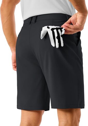 TACVASEN Men's Golf Shorts 9" Stretch Dress Work Shorts Quick Dry Lightweight Casual Flat Front Shorts with 4 Pockets in Kuwait
