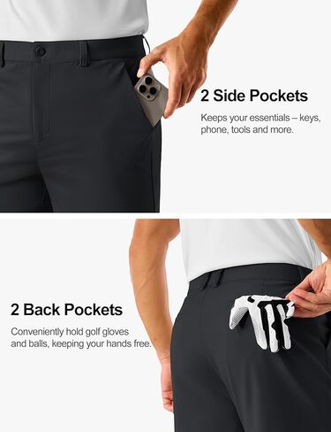 TACVASEN Men's Golf Shorts 9" Stretch Dress Work Shorts Quick Dry Lightweight Casual Flat Front Shorts with 4 Pockets in Kuwait