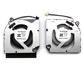 New CPU+GPU Cooling Fan Replacement for Acer Predator Triton 300 (PT315-52), P/N: 23.Q7CN2.001, 23.Q8FN2.001 (GPU Fan-All Metal AeroBlade 3D Fan)