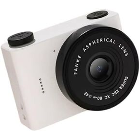 Mini Digital Camera with LCD Screen 2MP 1.4" IPS Full HD 64 GB Memory Card Monoreflexes Shaped CMOS Small Compact Portable Video Recorder Dual Selfie Built-in Filters (Orange)
