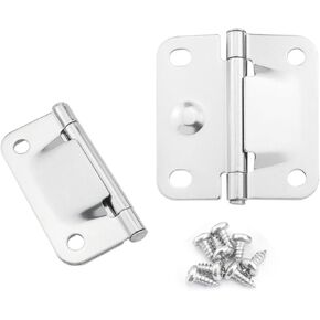 2PCS Cooler Stainless Steel Hinge with Screws Holding Case Hinge with Screws Cabinet Cooler Replacement Hinge Ice House Cooler Hinge Camping Cooler