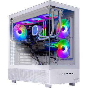Skytech Azure Gaming PC Desktop, Ryzen 7 9700X 3.8 GHz (5.5GHz Turbo Boost), NVIDIA RTX 4060 8GB GDDR6, 1TB SSD, 16GB DDR5 RAM 6000, 650W Gold PSU, 360mm ARGB AIO, Wi-Fi, Win 11 Home