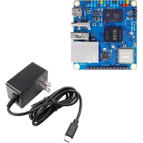 Zero 3 1GB LPDDR4 Allwinner H618 4-Core 64 Bit Single Board Computer, Support WiFi 5.0/Bluetooth 5.0, Development Board Run Linux/Debian/Ubuntu/Android (1GB+Power Supply)