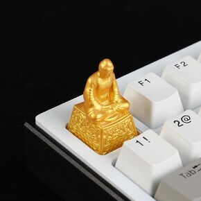 Keycaps,Resin Mechanical Keyboard Three-Dimensional Keycap,Tathagata Buddha Personalized Replacement Keycaps for Gaming Keyboards