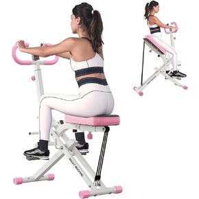 SogesGame Squat Machine for Home, 2 in 1 Squat Rowing Machine, Foldable Leg Training Machine, Squat Trainer for Glutes & Legs Workout
