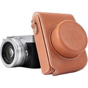 kinokoo D LUX8 D LUX 7 Camera Case - Retro Style PU Leather Carrying Case Bag for Compatible for D-LUX8 /D-LUX 7/ D-LUX Type 109 Camera with Adjustable Shoulder Strap - Brow