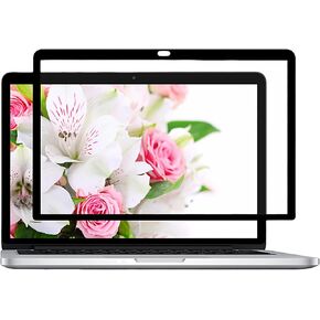 XSKN Black Border HD Screen Protector Film Fits for MacBook Air 13.6 Inch with Apple M2 M3 M4 Chip Display Since 2022 2024 2025