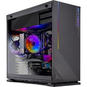 Skytech Azure Gaming PC Desktop - AMD Ryzen 5 5600X 3.8GHz, RTX 3070 8GB, 16GB 3200, 1TB NVME SSD, 650W Gold PSU, Windows 10 Home 64-bit, Black