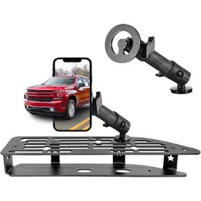 2024 2025 Silverado 1500 Magnetic Phone Mount متوافق مع 2022 2023 2024 2025 Chevy Silverado GMC Sierra Accessories حامل الهاتف الخلوي Metal Metal Mount (تثبيت حافلة)