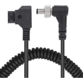 D ‑ TAP Plug to DC Port DC Monitor Supply Cable, Small Plastic Black Spring Power Wire 40 ‑ 80cm with Lock