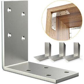 (25 Pcs) L Brackets Heavy Duty 12-ga Angle Bracket 3"x3" Angle Iron Galvanized Corner Brace Large Corner Bracket for Wood 90 Degree L Shape Bracket for Furniture,Bed,Timber,Shelf Brackets