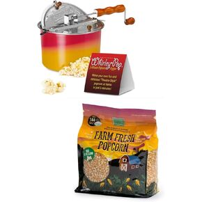 Wabash Valley Farms Poppers (Nylon Gear, Color Changing) and Wabash Valley Farms Popcorn Kernels - Big and Yellow Popcorn Kernels for Gourmet Popcorn