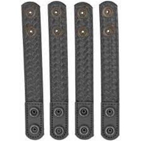 Bianchi AccuMold Elite, 7906 AccuMold Elite Belt Keeper, Hidden Snap, Basket Black (22091)