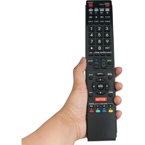 Replacement Remote Controller for LC-60LE650U LC-60LE750U LC-70C6500U Sharp Aquos Smart LED 3D HDTV