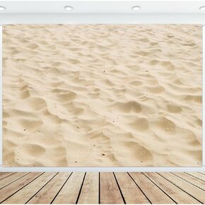7x5ft Sand Beach Photography Backdrop Summer Beach Background Tropical Seaside Wall Backdrop Decorations for Wedding Birthday Baby Shower Party Photoshoot Studio Props
