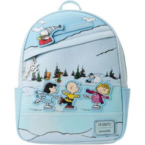 Loungefly Charlie Brown Ice Skating Mini Backpack