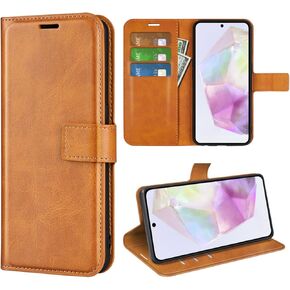 Flip Case for Samsung Galaxy A36 5G A366 / A56 5G A566 Wallet PU Leather Magnetic Protective Cellphone Case Folio Book Cover with Stand & Card Slots (Black)